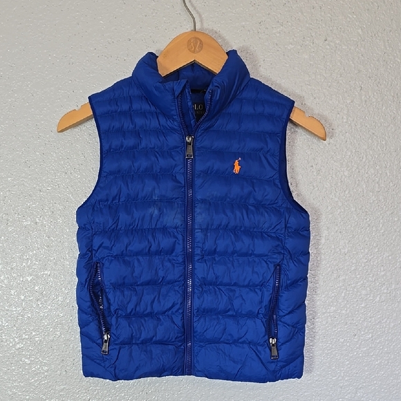 Polo Ralph Lauren Blue Puffer Vest with Logo